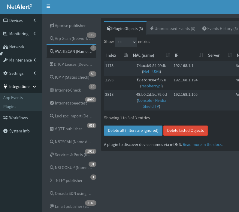 Plugin objects