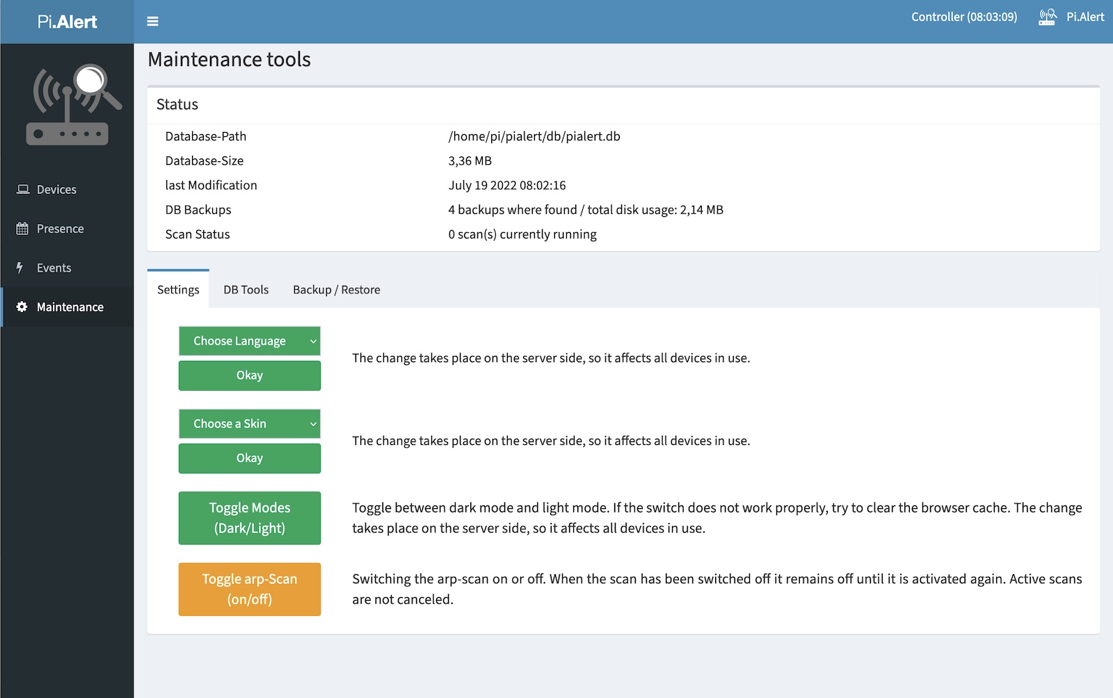 Maintain screen dark