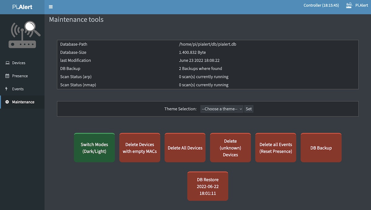 Maintain screen dark