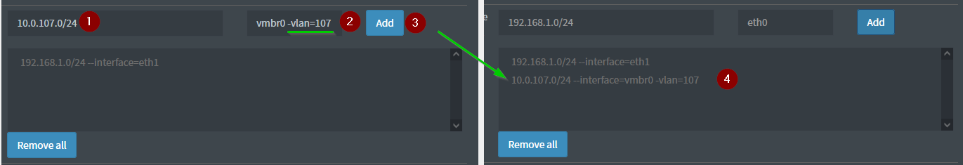 Vlan configuration example