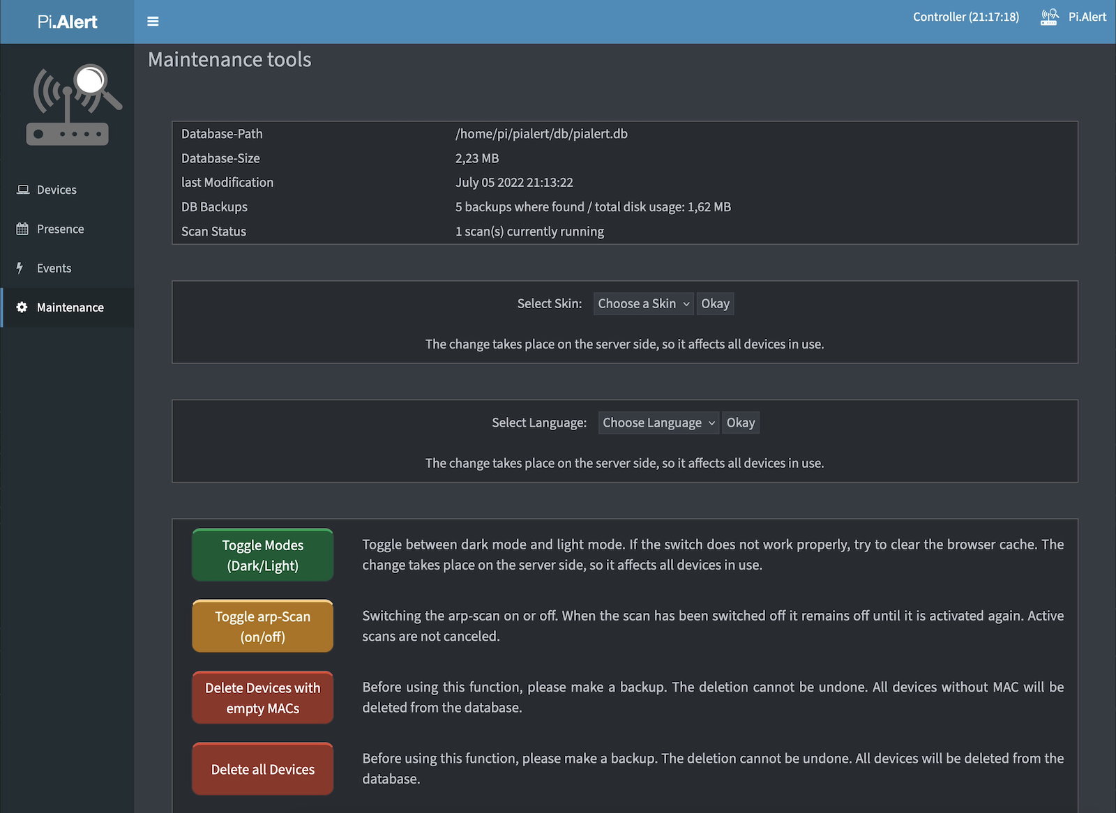 Maintain screen dark Maintain screen dark