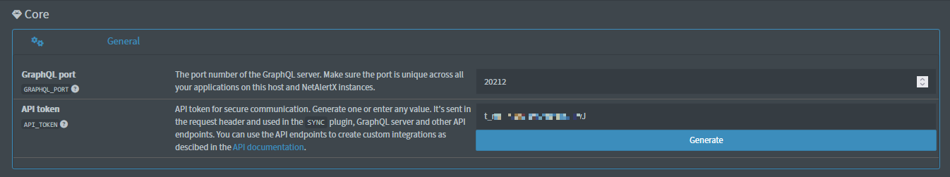 GrapQL settings